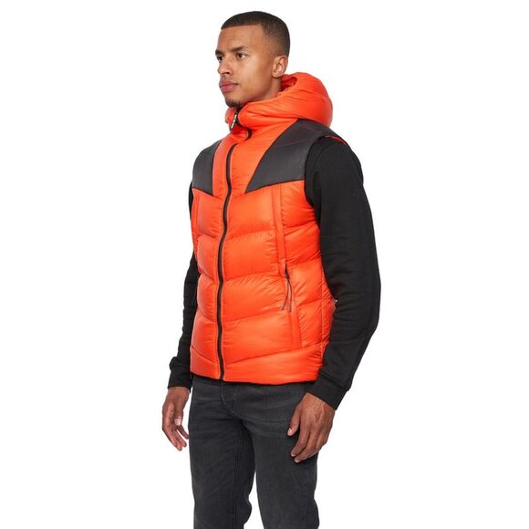 Duck and Cover Mens Raymax Vest / Orange/Black - Picture 3 of 4
